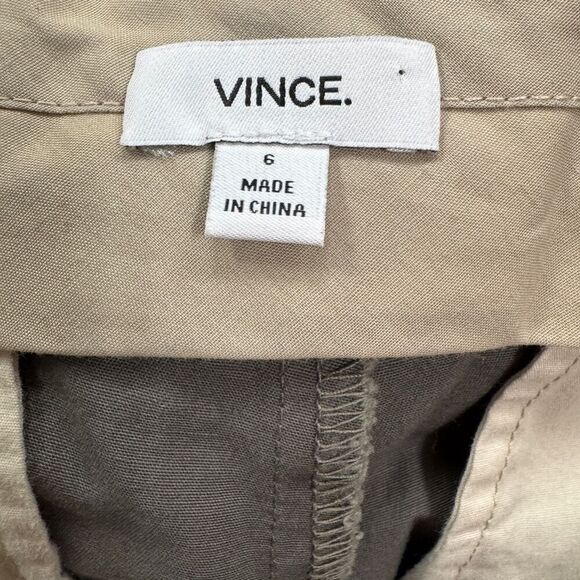 Vince khaki green flat front chino pant size 6 - Picture 6 of 7